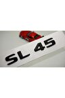 Sl45 Bagaj Parlak Siyah Abs 3m 3d Yazı Logo