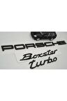 Porsche Boxster TurboUyumlu  Bagaj 3m 3d Abs Yazı Logo Amblem Seti
