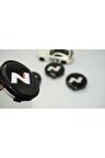 Hyundai N Line Logo Jant Göbeği Siyah Kapak Seti 60mm