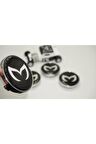 Mazda Batman Logo Jant Göbeği Kapak Seti 60mm