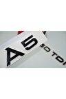 Audi A5 50 Tdi Parlak Siyah Abs 3m 3d Bagaj Yazı Logo Orjinal Ürün