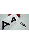 Audi A4 Tdi Parlak Siyah Abs 3m 3d Bagaj Yazı Logo Orjinal Ürün
