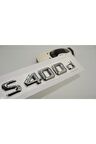 Mercedes Benz S400d Bagaj Krom Metal 3m 3d Yazı Logo