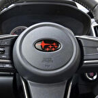 DK Tuning Direksiyon Siyah Turuncu Amblem Logo Arma Subaru İle Uyumlu