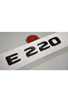 E 220 Bagaj Parlak Siyah Abs 3m 3d Yazı Logo