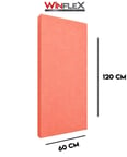 60X120Cm - Akusti̇K Kumaş Kapli Panel Somon Pembe