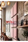 60X60Cm - Akusti̇K Kumaş Kapli Panel Pembe