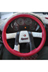 DİKİŞLİ DİREKSİYON KILIFI KIRMIZI DERİ KIRMIZI DİKİŞLİ OTOKAR ESKİ KASA İÇİN