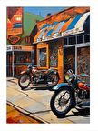 Vintage Motosikletler Mdf poster 18cm X 27cm