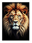 Erkek Aslan Modern Mdf Tablo