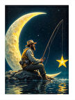Balık Tutan Yıldız Avcısı Mdf poster