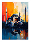 Sultanahmet Camii Yansıması Dekoratif ahşap Tablo