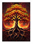 Büyülü Ağaç Sanatı Art Mdf Tablo