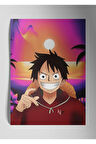 Metal Baskı Parlak Duvar Tablosu - Monkey D. Luffy, One Piece Anime