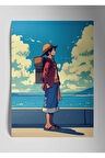 Metal Baskı Parlak Duvar Tablosu - Monkey D. Luffy, One Piece Anime