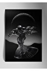 Metal Baskı Parlak Sanat Duvar Tablosu - Silver Surfer