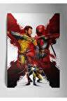Deadpool & Wolverine Marvel - Metal Poster Tablo