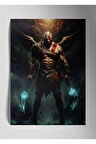 God of War Kratos - Metal Tablo