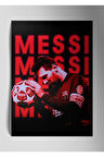 Metal Baskı Parlak Duvar Tablosu - Lionel Messi Barca