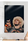 Khabib Nurmagomedov, UFC - Parlak Metal Baskı Tablo