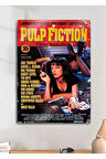 Mia Wallace's Pulp Fiction - Metal Baskı Parlak Tablo