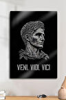 Metal Baskı - Veni Vidi Vici, Motivasyon Mitolojik Heykel Dekoratif Tablo