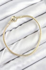 Pirinç Charm Topcuk Model Gold Renk Kadın Bileklik - TJ-BB7807