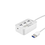 Usb3.0 Hub Combo 3*Usb3.0 + Ms + Sd + M2 + Tf 20Cm Beyaz HDX7028