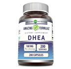 DHEA 100 mg Capsules | Supplement | Non-GMO | Gluten Free | Made in USA (1 Pack, 200 Count)