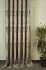 Massarelli Fon Perde Damask Desen Açık Kahve Pilesiz 
