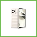 Bezos Realme C35 Kılıf Optimum Silikon - Krem DMC