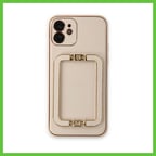 Bezos iPhone 12 Kılıf Coco Elit Kapak - Gold DMC