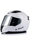 Rapıd 2 Beyaz Fullface Motosiklet Kaskı Gri Camlı
