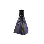 Renault Grand Scenic 2009-2013 Uyumlu Vites Körüğü Siyah Deri Sarı Dikiş