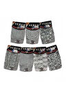 6'lı Paket Desenli Erkek Boxer 007