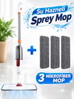 Sprey Mop 3+1 Adet Mikrofiber Mop Paspas Temizlik Seti KREM