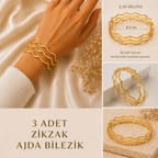 3'LÜ ZİKZAK AJDA BİLEZİK