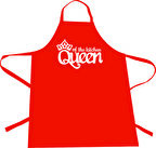 Mutfak Önlüğü - Queen of the kitchen - Kırmızı