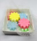 Sabun - Kokulu Süs Sabunu - Papatya 6 Adet Rengarenk-4cm*1cm