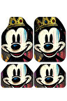 Dekoratif Dijital Baskılı Mickey Mouse Desen Her Araca Uyumlu Yıkanabilir Oto Paspas Takımı