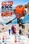 3 HP 63CC Tekne Motoru – 2 Zamanlı Uzun Şaft + Işık + 2T Yağ Seti