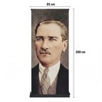 Atatürk Poster Baskılı Pro Roll Up Banner 85x200cm No:2