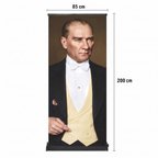 Atatürk Poster Baskılı Pro Roll Up Banner 85x200cm No:4