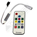 SP104E WS2811-WS2812 Volt ARGB Pixel Kontrol Devresi RF Kumandalı Magic Led