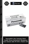 Taşınabilir Güç Çalışma Alanı Yedek Parça Panasonic Manganez İnce Kalem AAA Pil 60'Lı Paket 15V