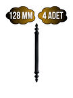 Plastik Siyah Kulp Mobilya ve Dolap Kulpu(SİYAH)(128MM)(4 ADET)