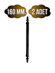Plastik Siyah Kulp Mobilya ve Dolap Kulpu(SİYAH)(160MM)(2 ADET)