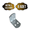 L Bağlantı Demiri Dolap Köşe Bağlantı Demiri(METAL)(ÖLÇÜLER:30*30*23MM)(8 ADET)