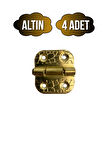 Tavla Menteşesi Stoplu Mobilya Kutu Menteşesi(ALTIN)(4 ADET)(EN:3CM BOY:3CM)