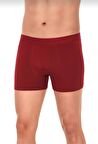  37 ERKEK LİKRALI BOXER BORDO TEKLİ